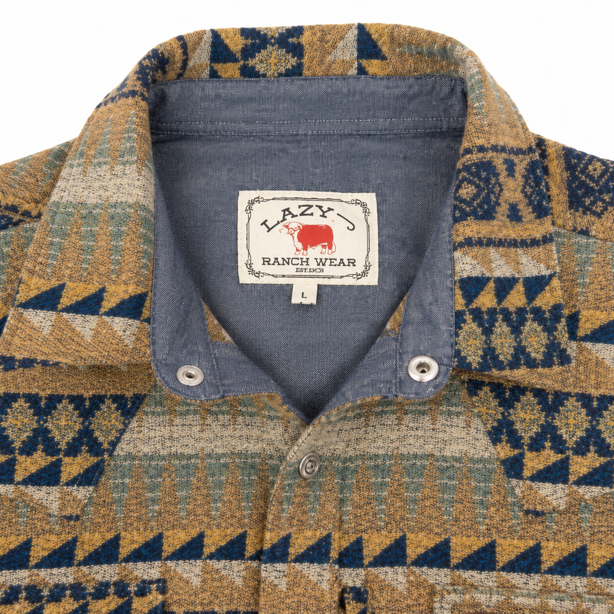 Lazy J Men's Aztec Print Jacket - Brown