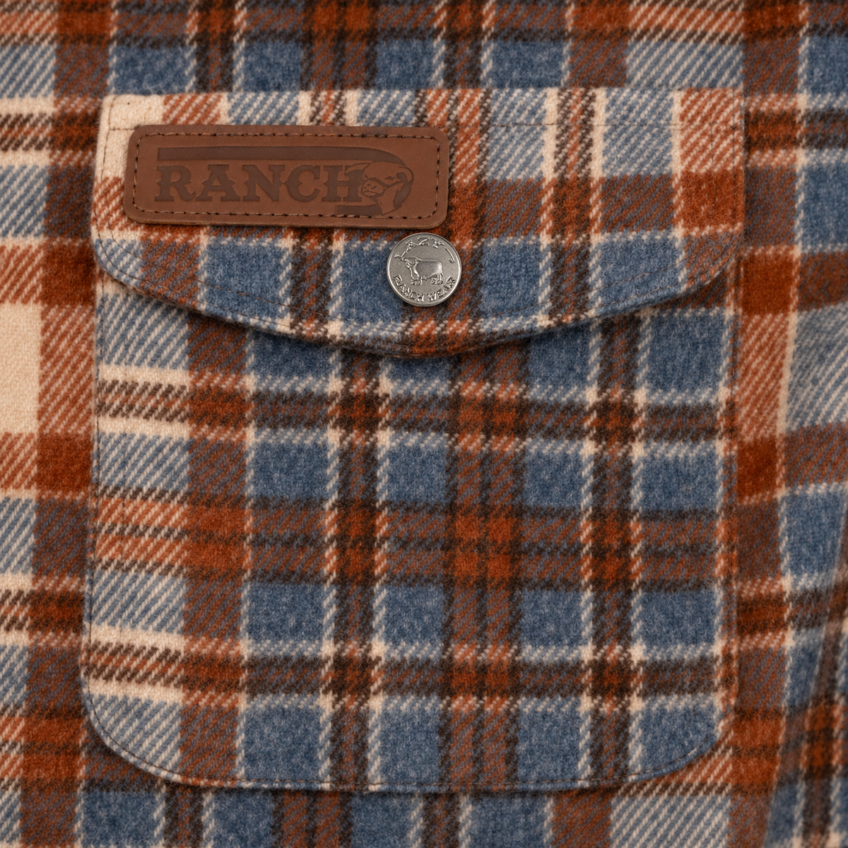 Lazy J Ranch Men's Plaid Jacket - Rust