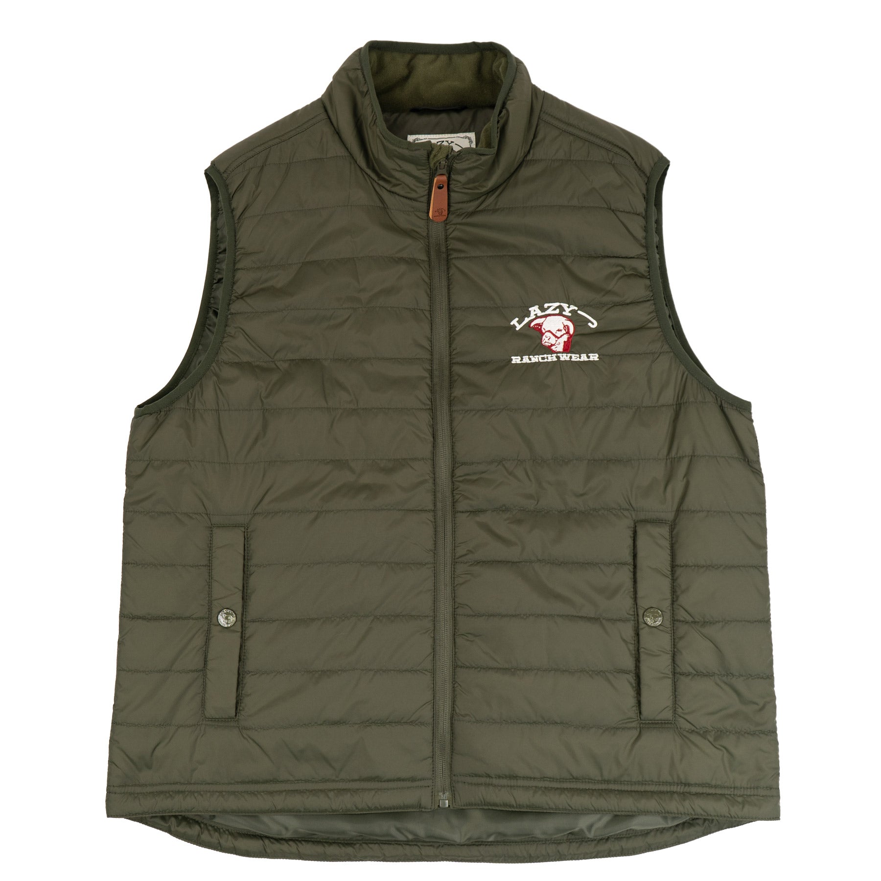 Lazy J Ranch Men's Lightweight Relaxed Fit Vest - Green