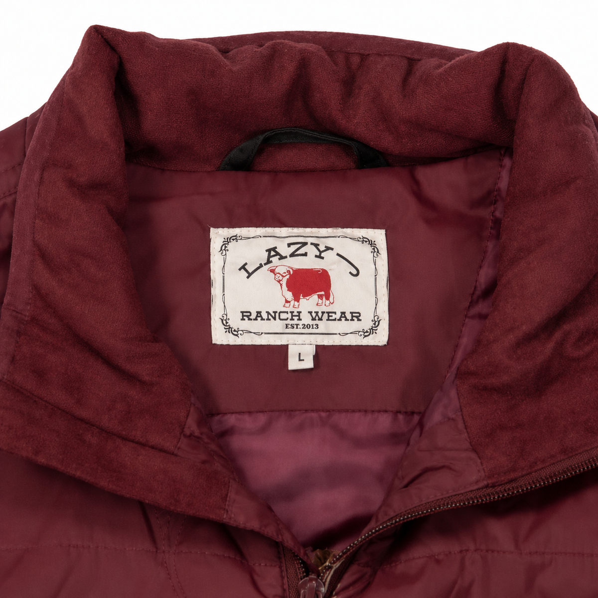 Lazy J Ranch Men's Lightweight Relaxed Fit Vest - Maroon
