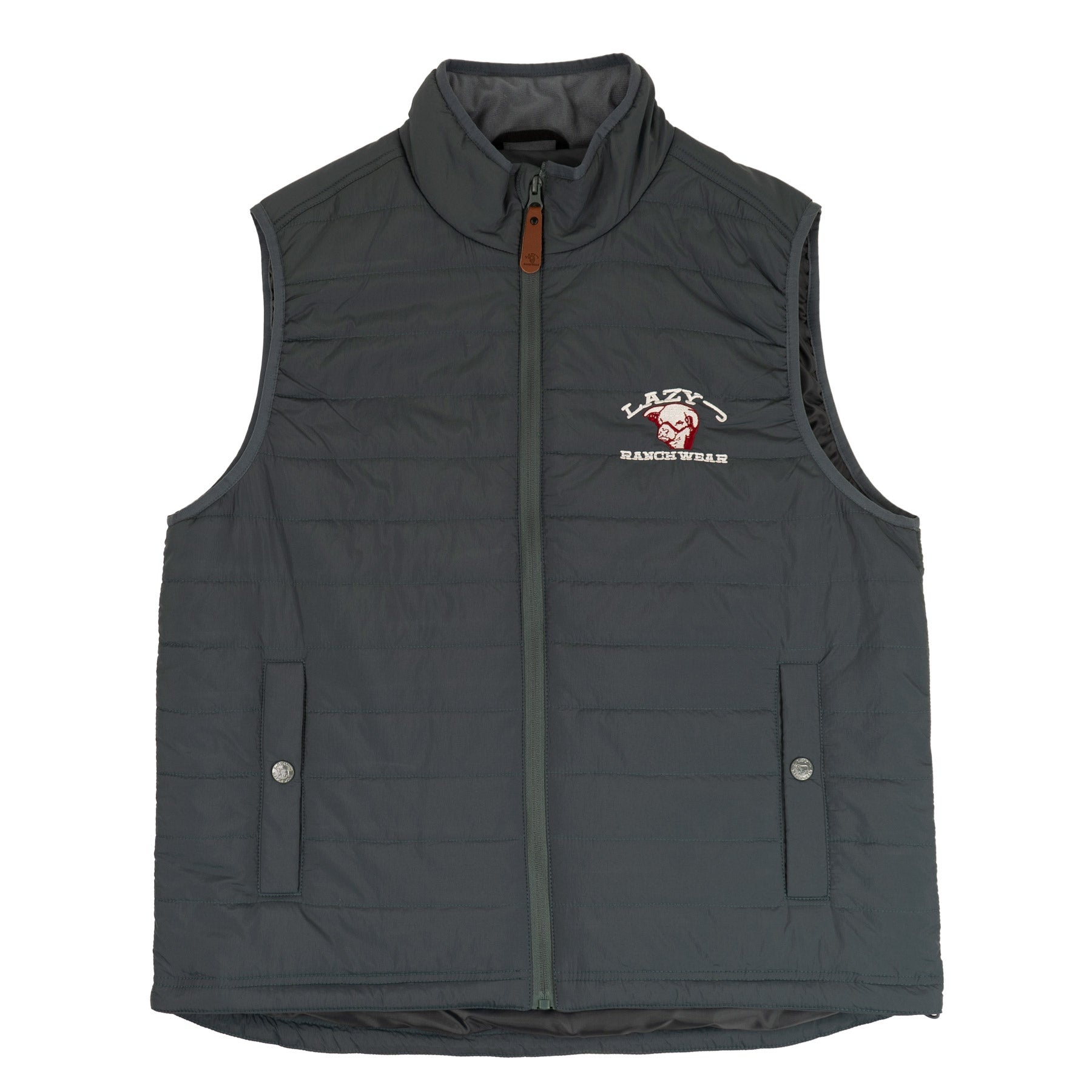 Lazy J Ranch Men's Lightweight Relaxed Fit Vest - Slate Blue