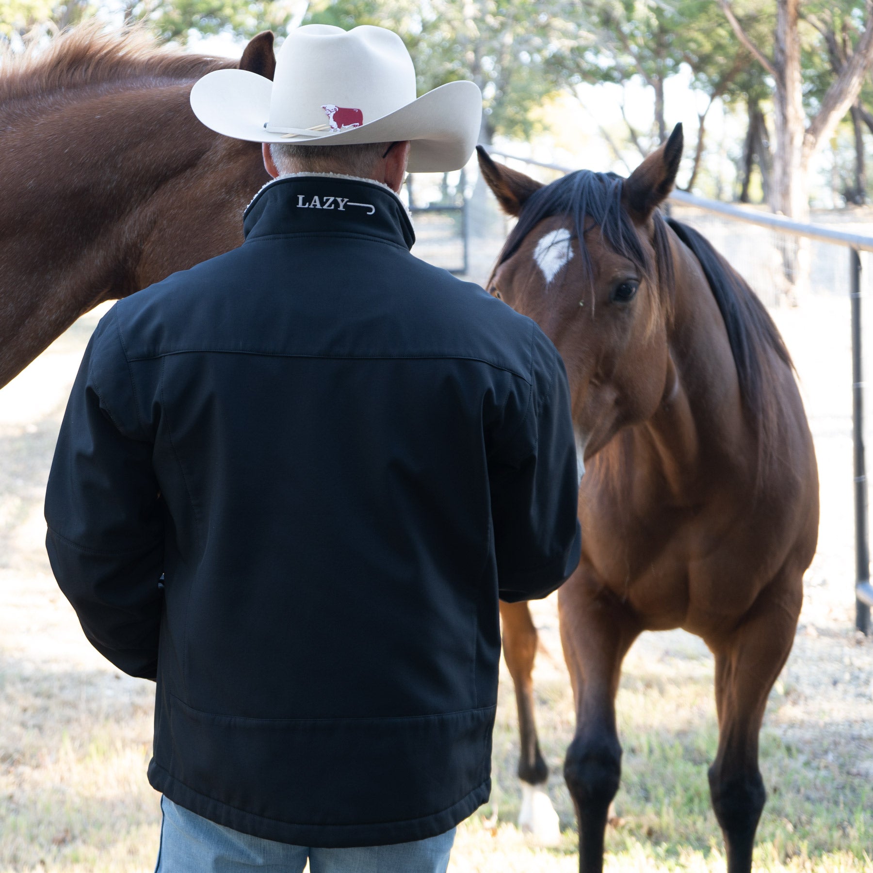 Lazy J Ranch Men's Bonded Jacket - Black