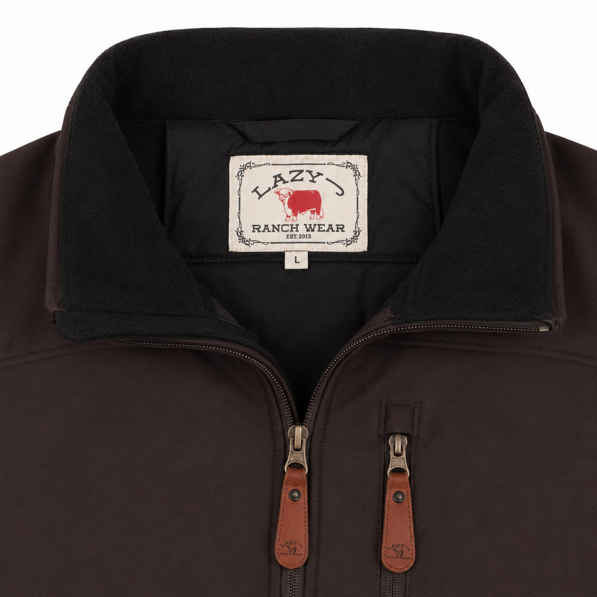 Lazy J Ranch Men's Bonded Vest - Brown