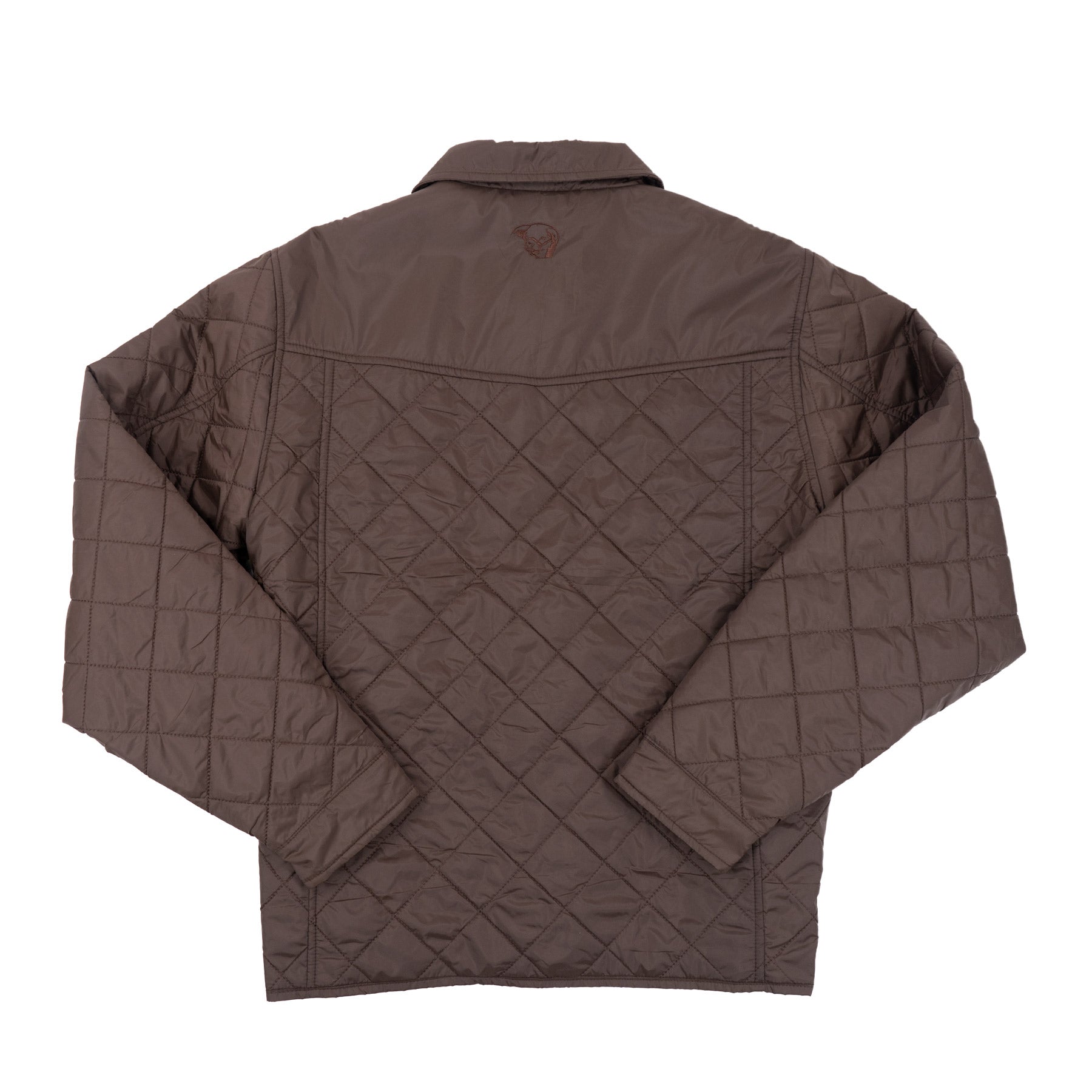 Lazy J Ranch Men's Quilted Poly Fill Jacket - Chocolate
