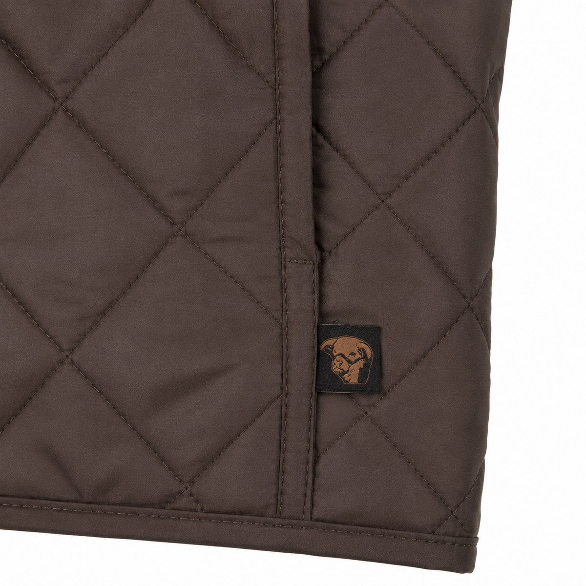 Lazy J Ranch Men's Quilted Poly Fill Jacket - Chocolate