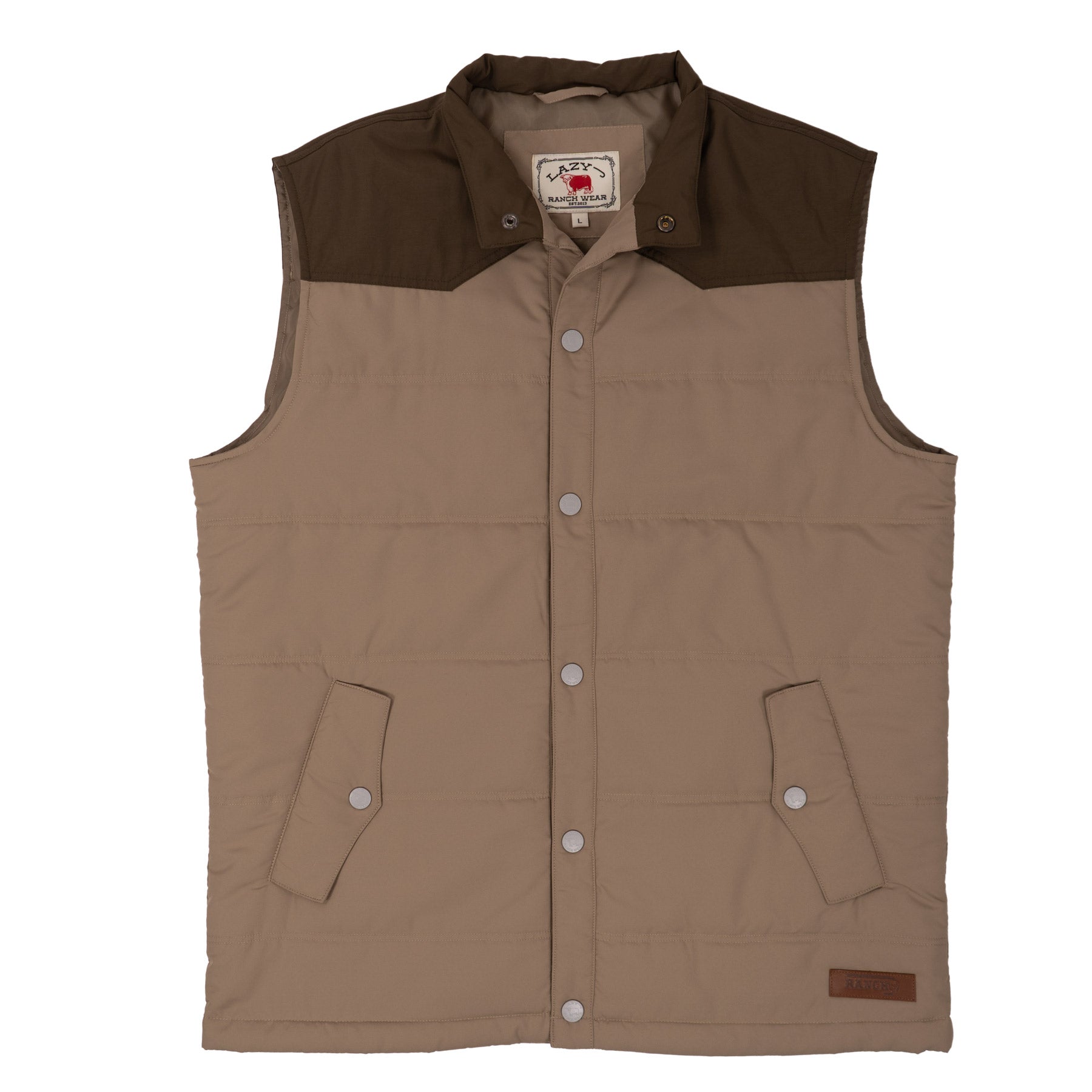 Lazy J Ranch Retro Arena Vest - Brown