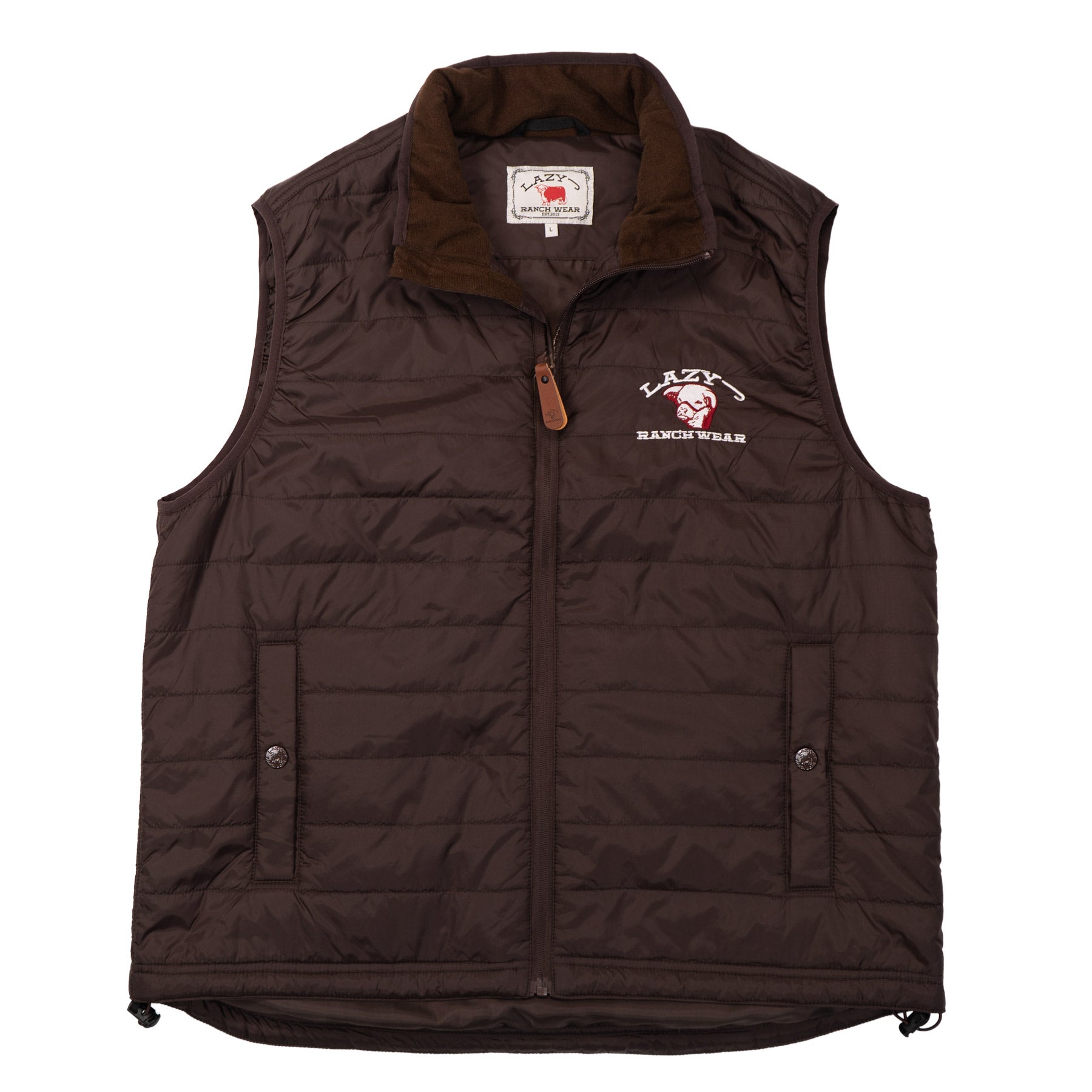 Lazy J Ranch Men's Lightweight Relaxed Fit Vest - Brown