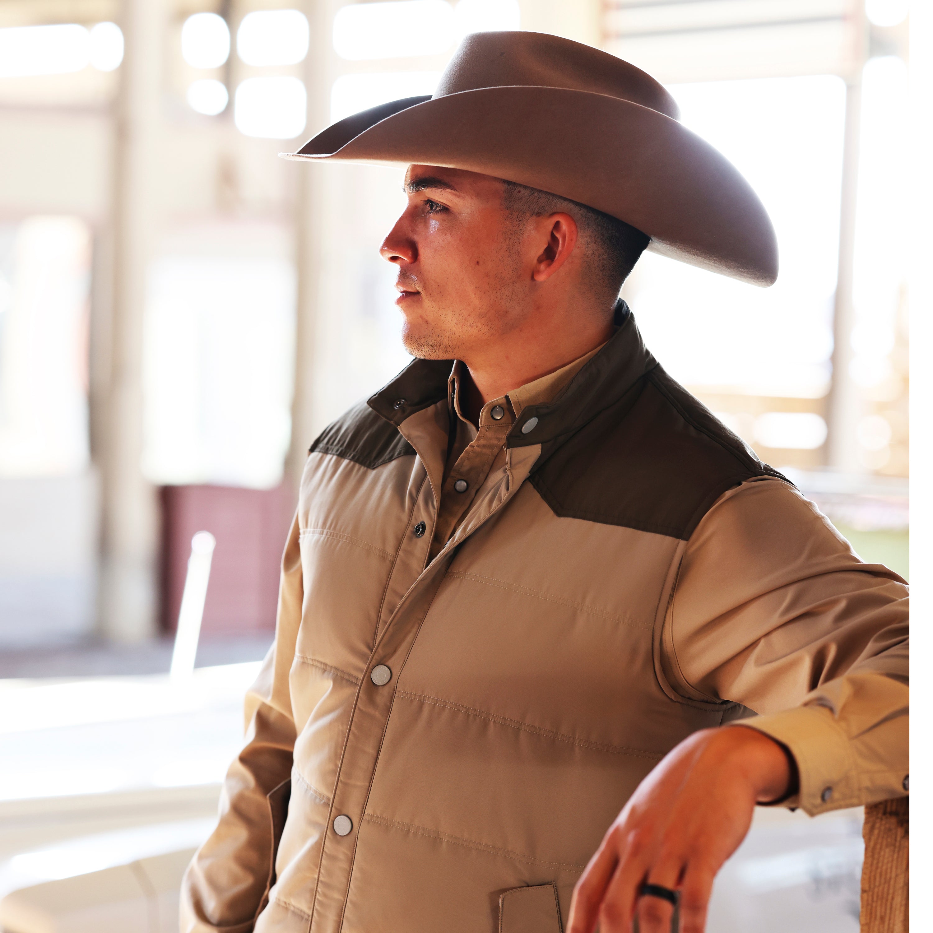 Lazy J Ranch Retro Arena Vest - Brown