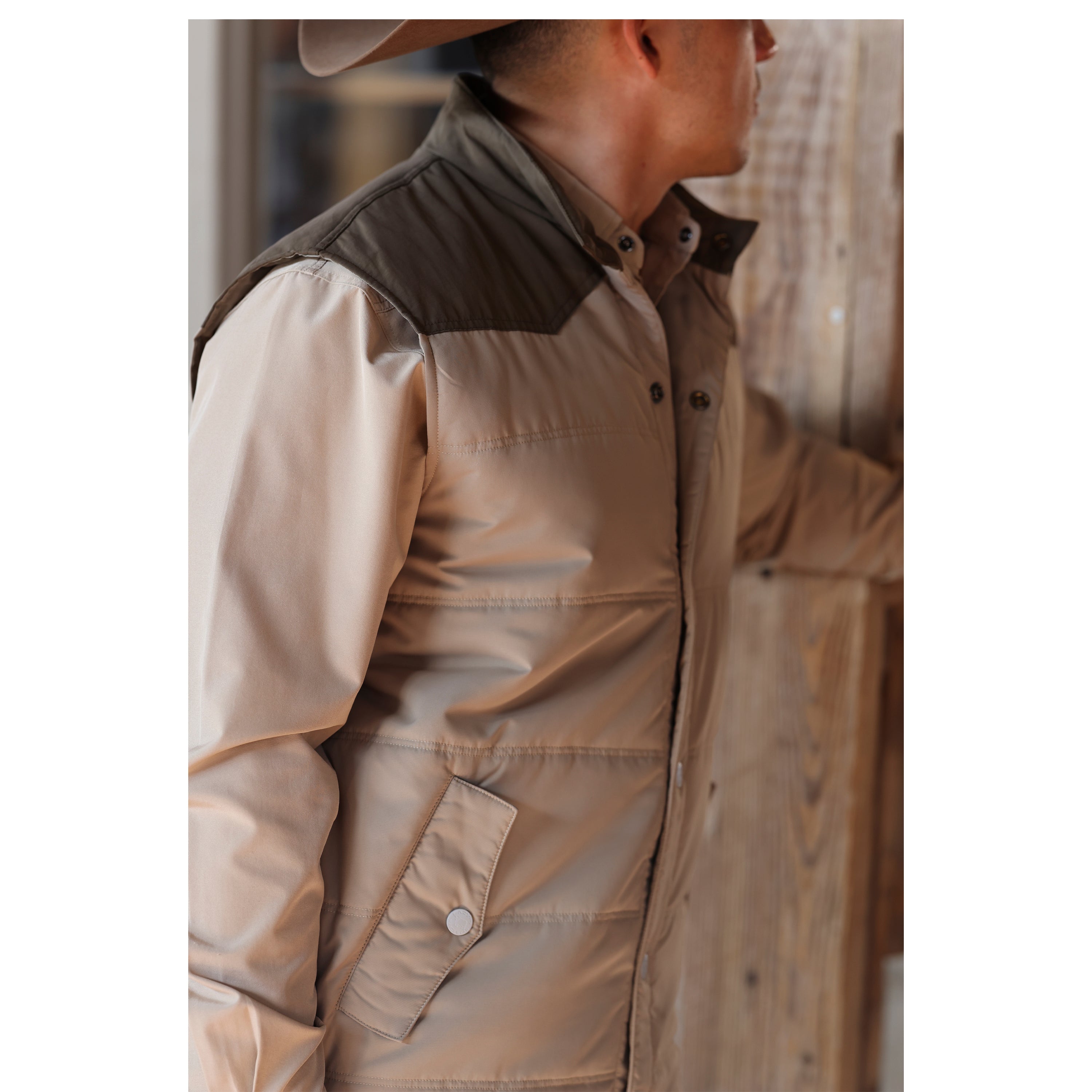 Lazy J Ranch Retro Arena Vest - Brown